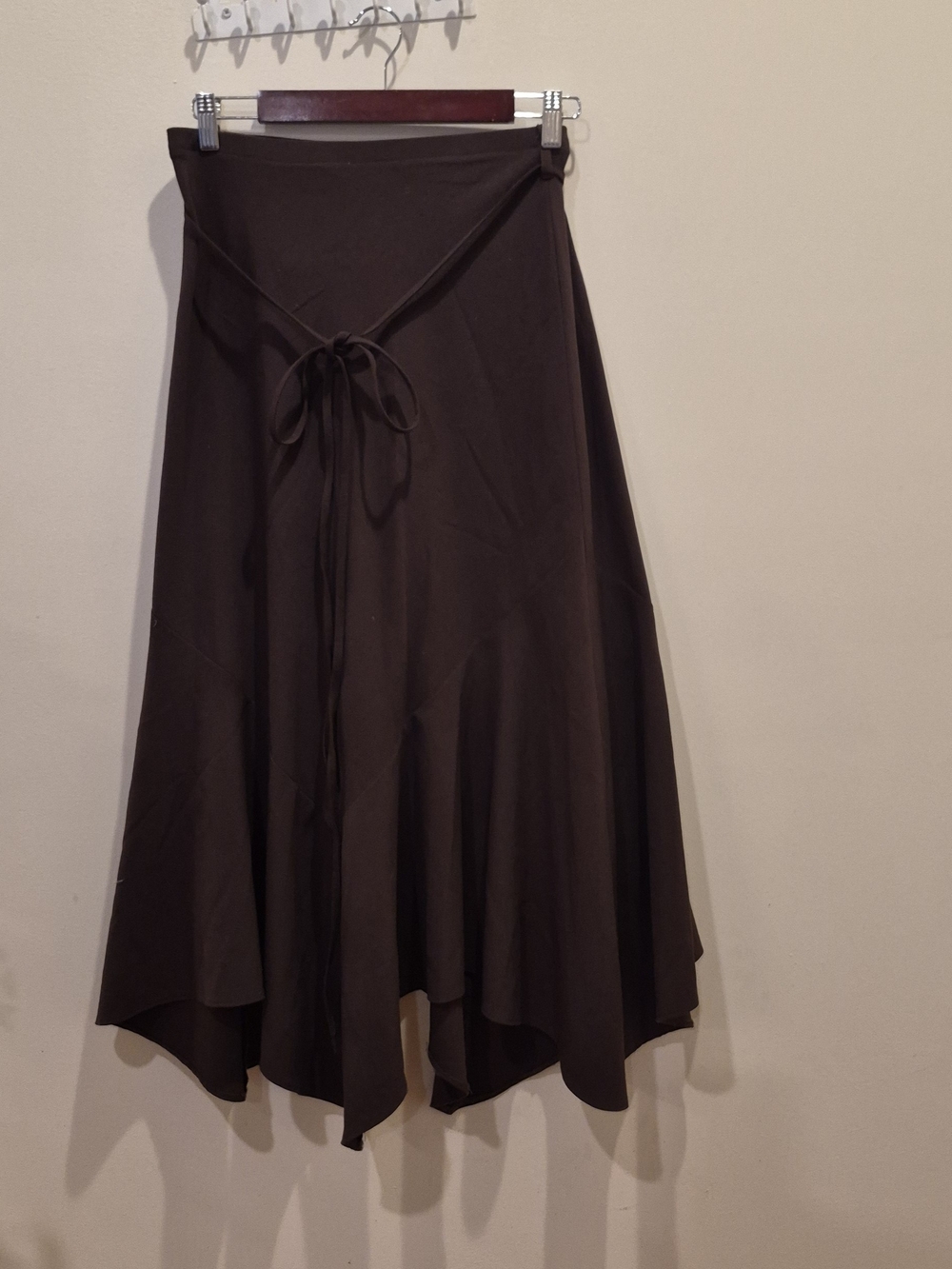 Women’s Brown Midi Wrap Skirt